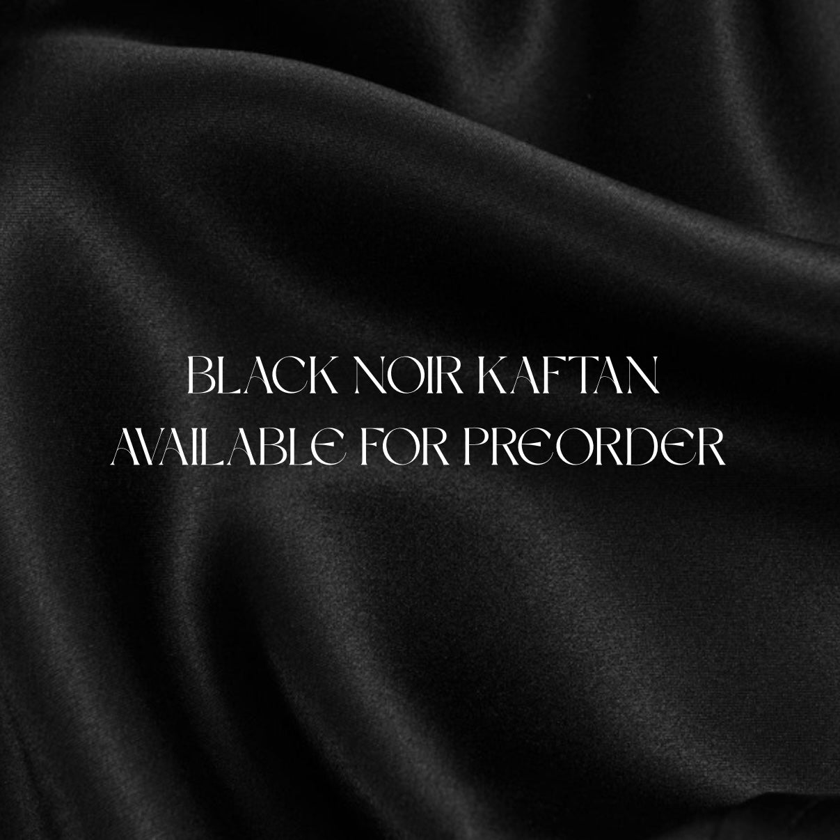 Noir Kaftan - Preorder